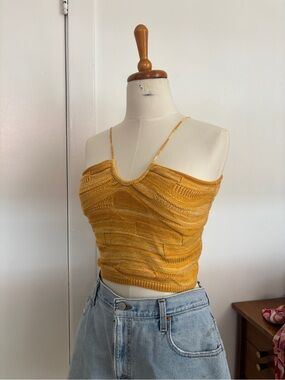 sessun cropped knit tank